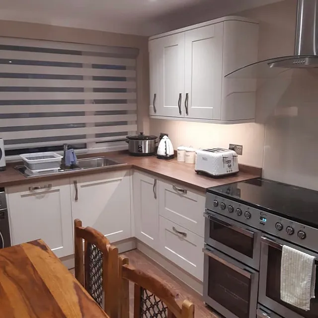 White shaker kitchen