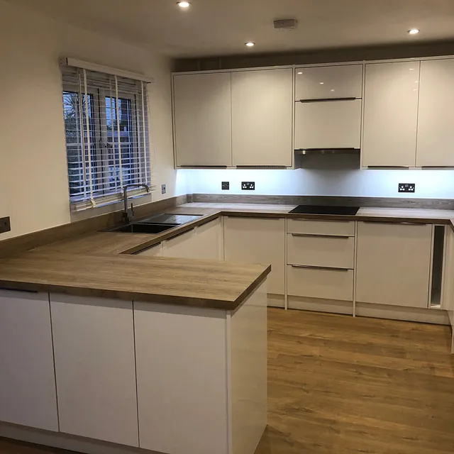 Gloss white kitchen 