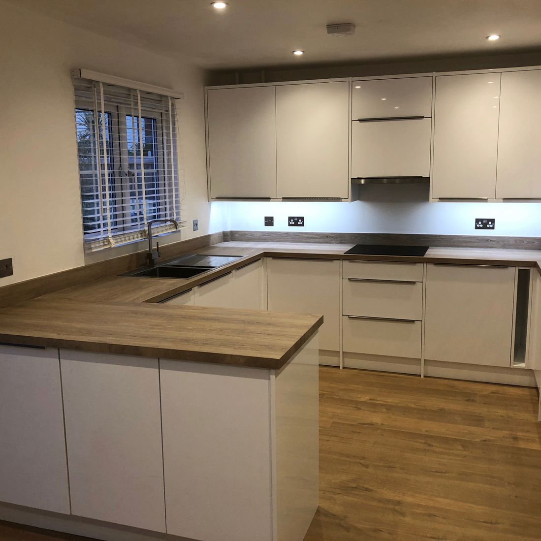 Gloss white kitchen 